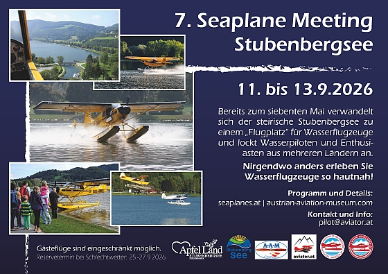 Info zu 6. Seaplane Meeting Stubenbergsee 2023, Aviator.at